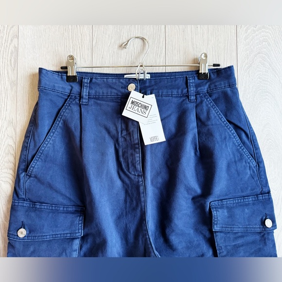 NWT Moschino Navy Blue Cargo Jeans - Picture 6 of 16
